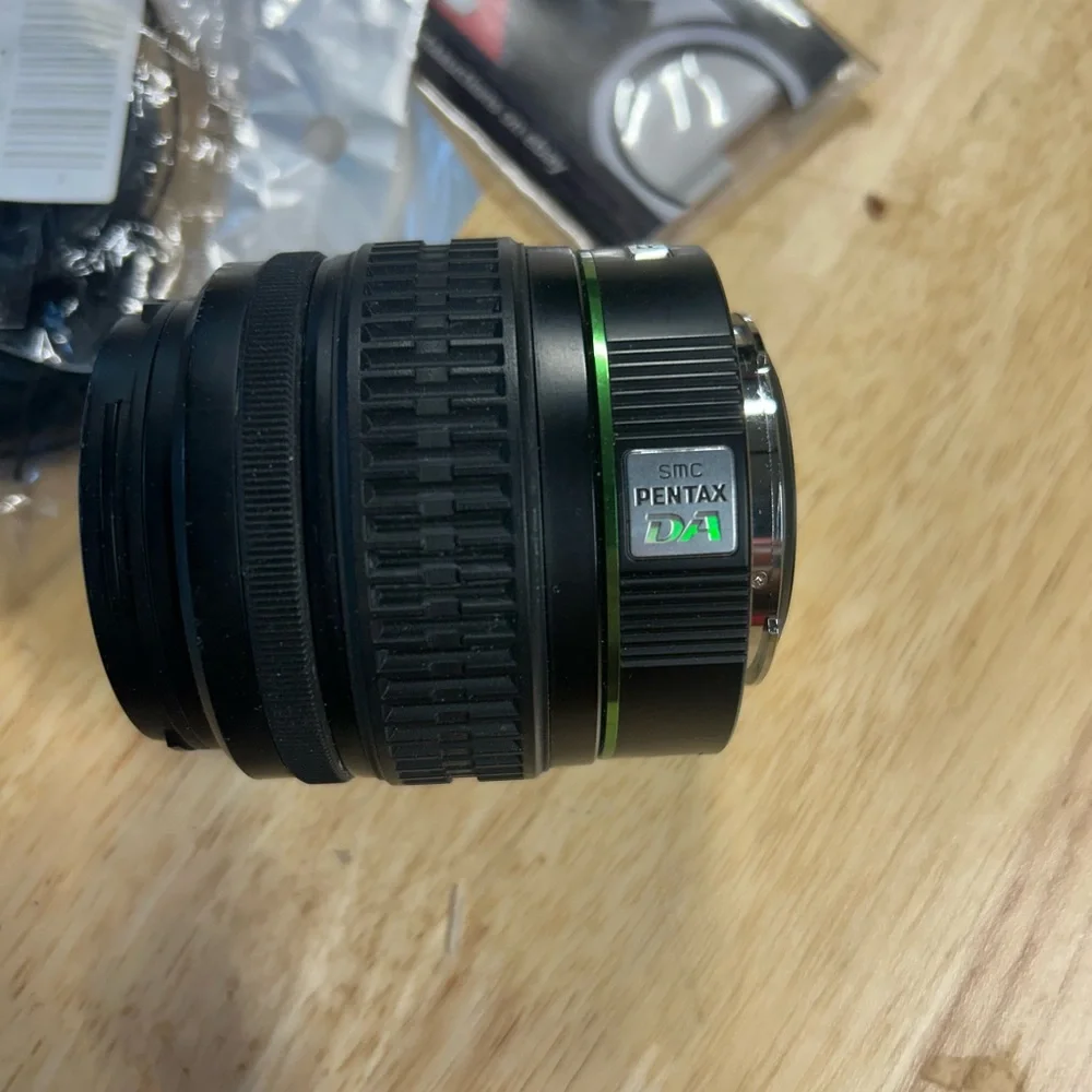 Pentax 18-55mm Black and Green Standard Zoom Lens